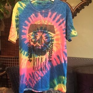 Dyenomite S Hand Tye Dyed Willie Nelson T-shirt